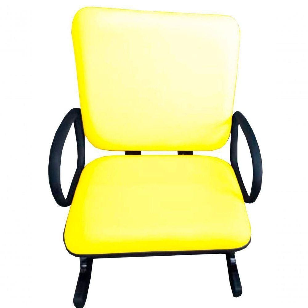 Cadeira Para Escritório Para Obesos Até 250kg Amarelo