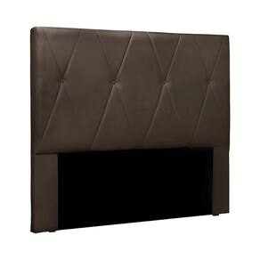 Cabeceira Decorativa Casal 1,40m Yves Veludo Marrom