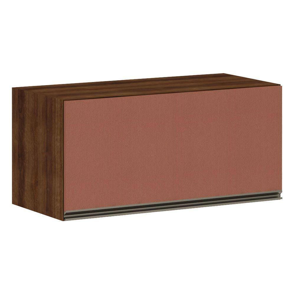 Armário Para Cozinha 80 Cm 1 Porta Dourado Com Gaia