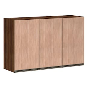 Armário Para Cozinha 120 Cm 3 Portas Dourado Com Cumaru