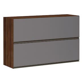 Armário Cozinha Duplo 120 Cm 2 Portas Dourado C/ Cinza Puro