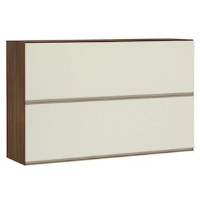 Armário Cozinha Duplo 120 Cm 2 Portas Dourado Com Kashmir
