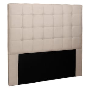 Cabeceira Casal 1,40m Tropea Suede Bege - Gran Belo