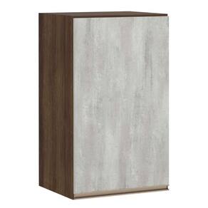 Armário Para Cozinha 40 Cm 1 Porta Dourado Com Concreto