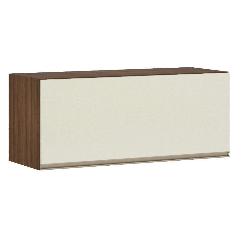 Armário Para Cozinha 90 Cm 1 Porta Dourado Com Kashmir