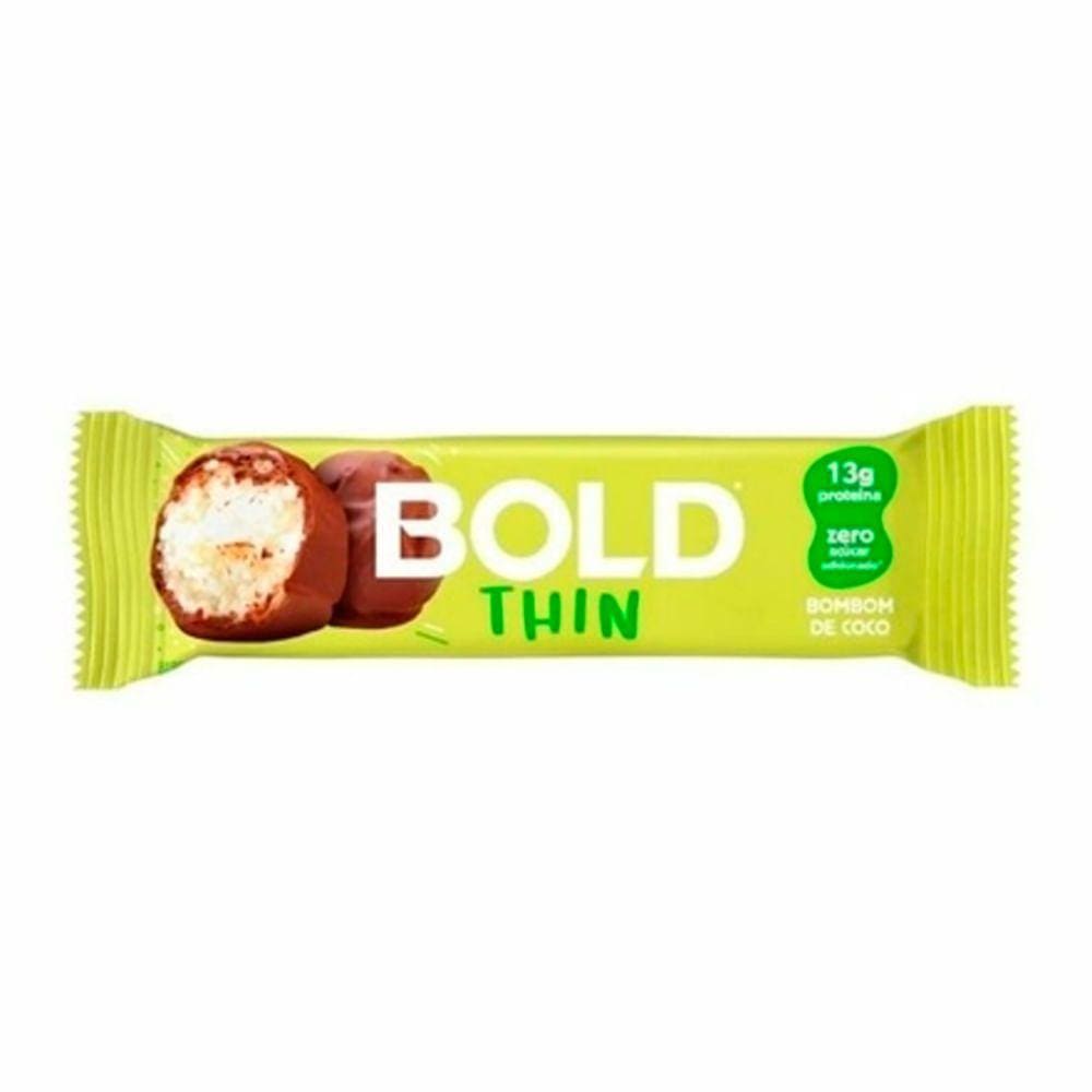 Barra de Proteína Bold Thin Bombom de Coco 40g