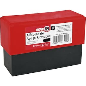 Alfabeto De Aço Punção 5Mm A-Z Para Gravação - Nove54