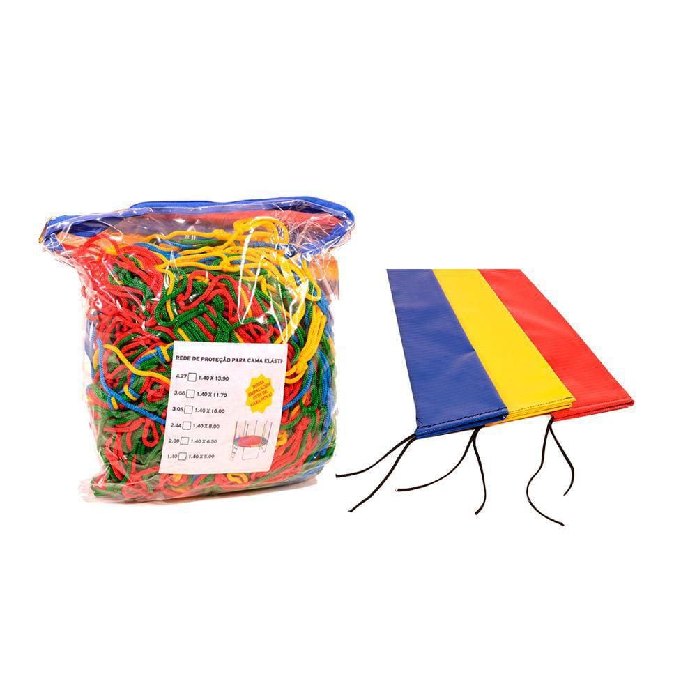 Kit Para Cama Elástica 2,00M Com Rede De Proteção E 6 Capas