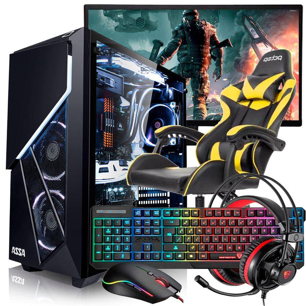 Computador Gamer Barato Completo Ryzen 5 + Kit Game+ Cadeira