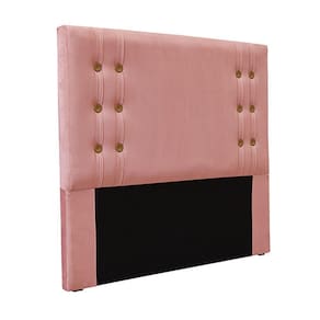 Cabeceira Decorativa Queen Size 1,60m Kors Veludo Rosa