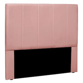 Cabeceira Decorativa Queen Size 1,60m Erza Veludo Rosa