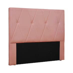 Cabeceira Decorativa Casal 1,40m Yves Veludo Rosa