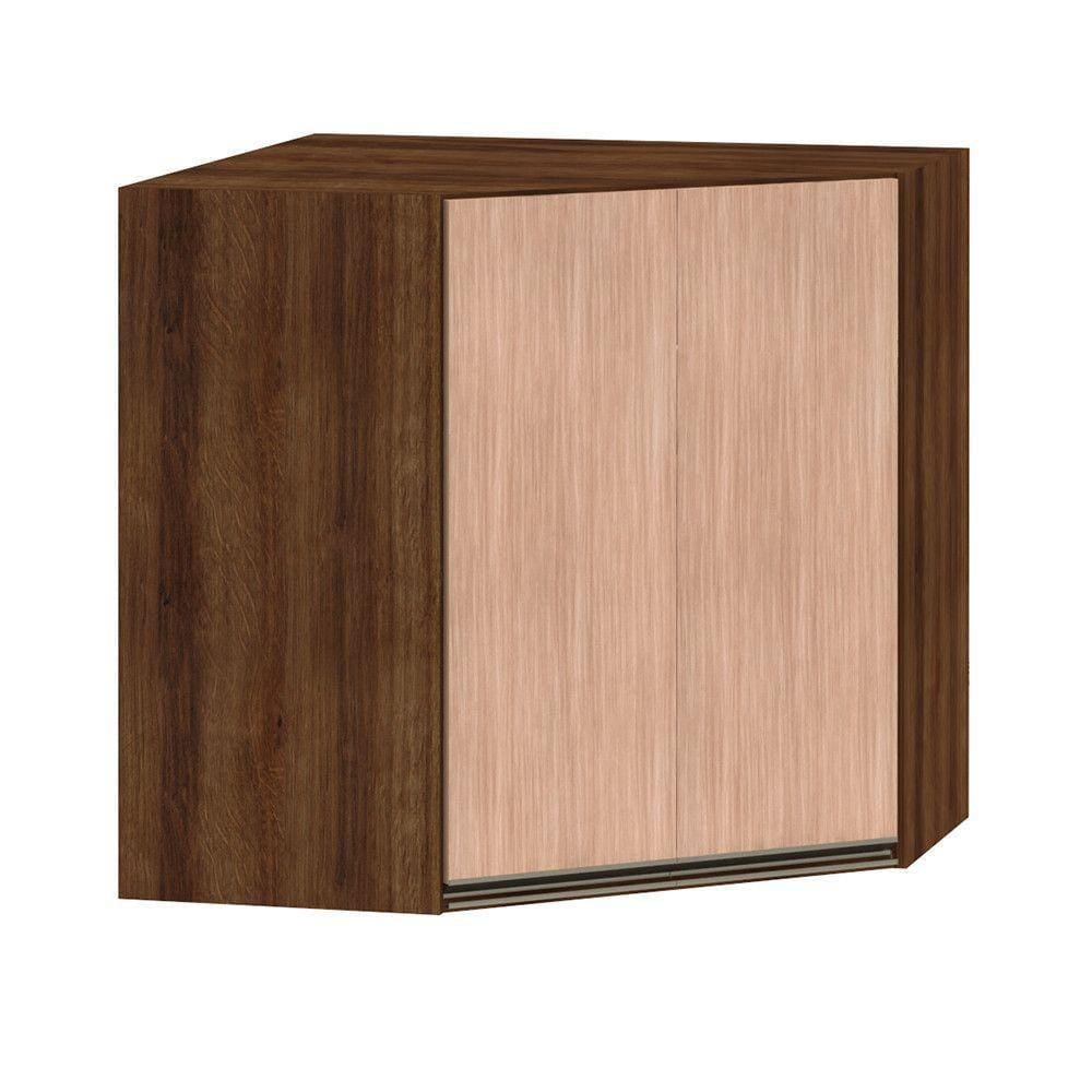 Armário Para Cozinha Canto 2 Portas Dourado Com Cumaru