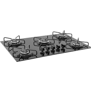 Fogão Cooktop a Gás Suggar 5 Bocas Esmaltado Preto