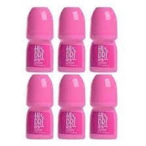 Kit Hi&Dri Desodorante Rollon 50 Ml Powder Fresh Com 6 Unid.