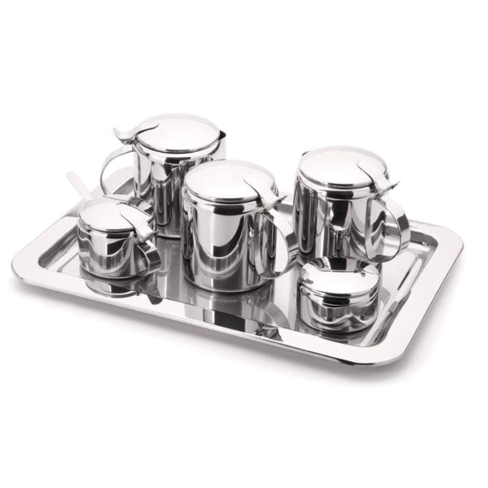 Kit para Chá e Capuccino Tramontina em Aço Inox Acabamento Brilho