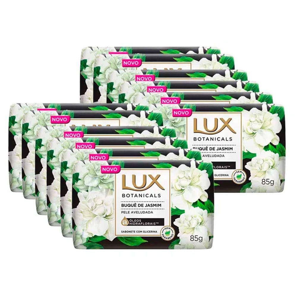 Kit Sabonete Lux Botanicals Buquê De Jasmim 85g - 12 Unidades
