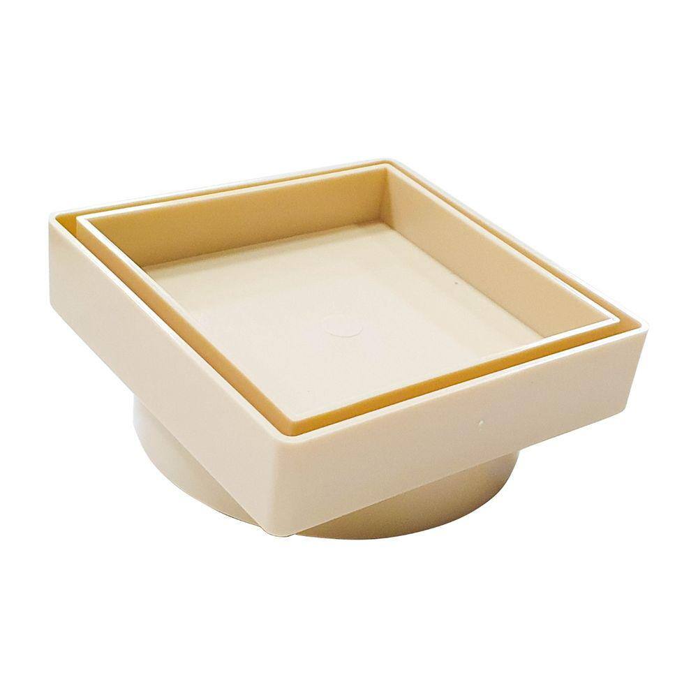 Ralo Oculto para colar piso 10x10 BEGE