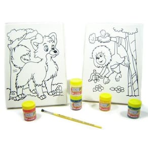Kit 2 Telas - Lobo-Guará Mico-Leão Kits For Kids