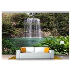 Papel De Parede Adesivo Cachoeira Natureza Mata 3D 6M²