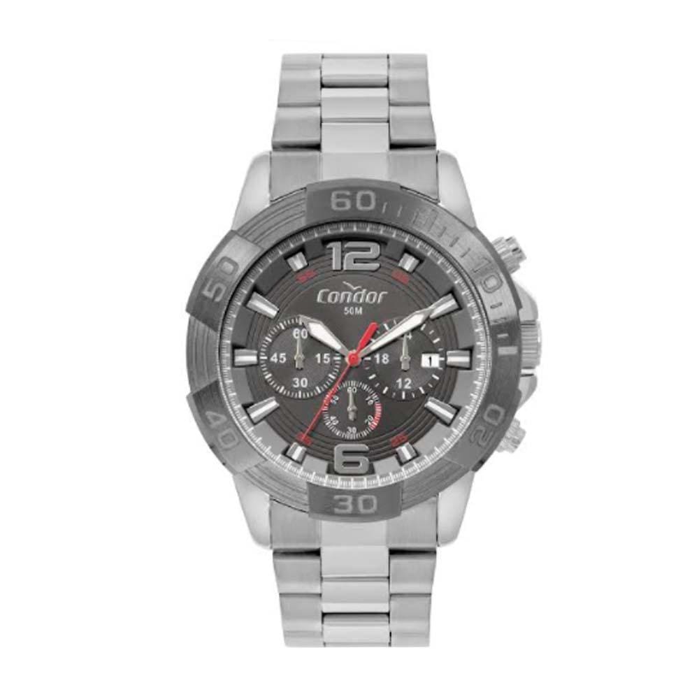 Relógio Condor Masculino Prata Covd53ad/4f