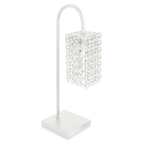 Abajur Clearcrillic Cristal Acrílico Quadrado Branco
