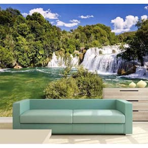 Painel Fotográfico Cachoeira 3D 3,75M² na 007