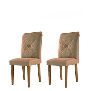 Conjunto com 2 Cadeiras Dubai Animalle Chocolate Rufato