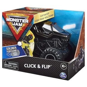 Carrinho - Monster Jam - Click & Flip - Soldier Fortune - Sunny Brinquedos