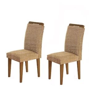 Conjunto com 2 Cadeiras Athenas Linho Rustico Rufato