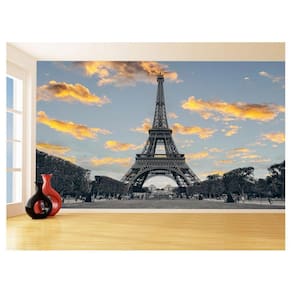 Papel De Parede Paris Torre Eiffel Sol Nuvens 3,5M Ncd295