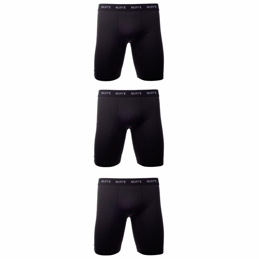 Kit 3 Cueca Boxer Microfibra Perna Comprida Longa Esportiva