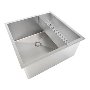 Kit Pia Cuba Cozinha Com Escorredor Pia Umida Inox 40X40Cm
