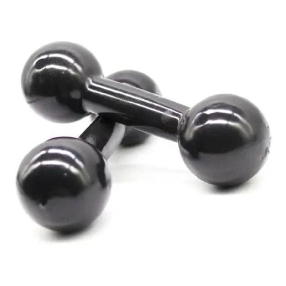 Par De Halter Emborrachado 6 Kg Para Treino De Bíceps