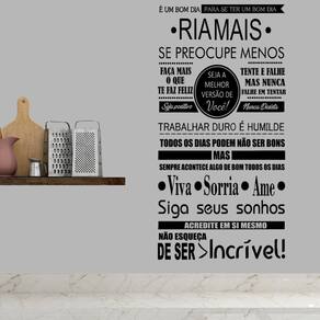 Adesivo Decorativo De Parede Frase Sorria Viva Ame A Vida