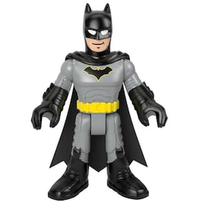 Boneco de Ação - 25 cm - DC Super Friends - Batman XL - Cinza - Imaginext