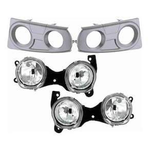 Kit Farol Auxiliar Iveco Stralis Nino Par Com Molduras