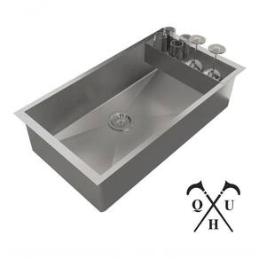 Pia Cuba Quadrada Sobrepor C/ Escorredor Aço Inox 70X40