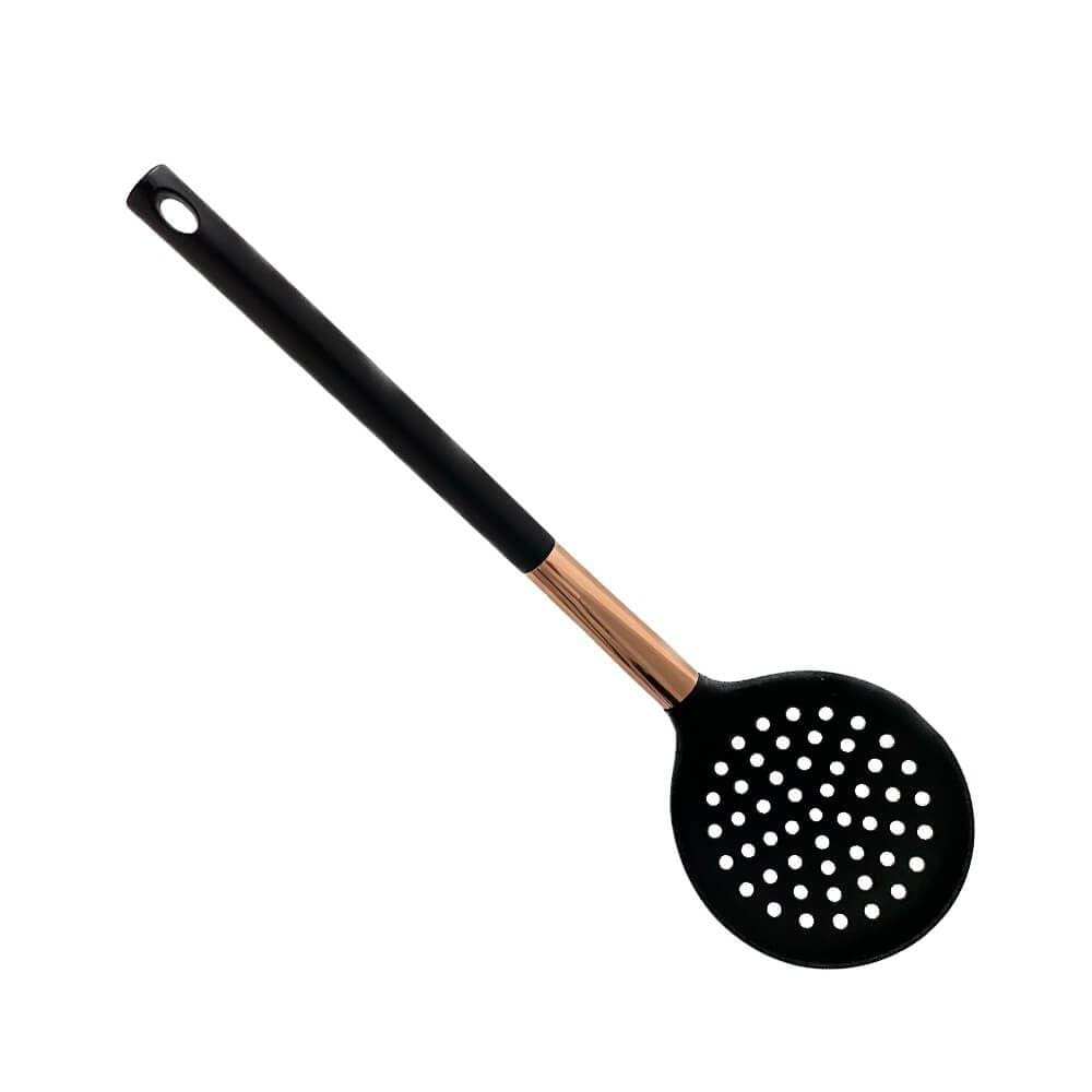 Escumadeira de Silicone Rose Gold - Casambiente