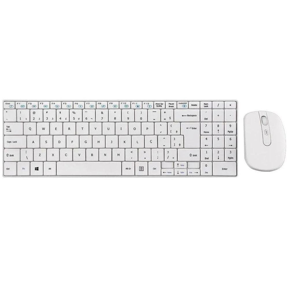 Kit De Teclado E Mouse Sem Fio Multilaser Tc203 Português