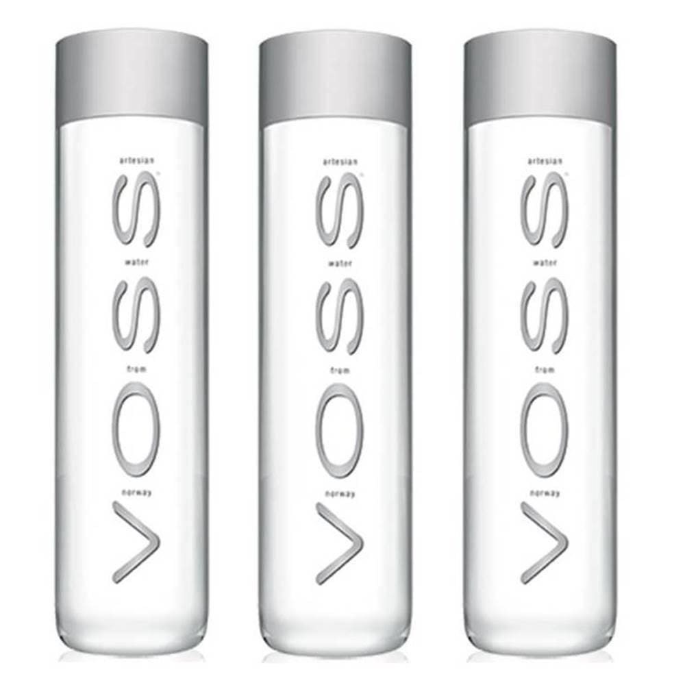 Kit 03 Unid Água Mineral Voss Sem Gás 850Ml Garrafa Plástico