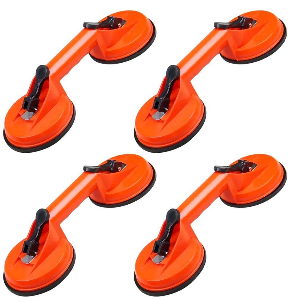 Kit 4 Ventosa Dupla Alta Fixação Sucção 115mm 50kg Puxador Tira Amassado Porta Carro Tela Porcelanato Vidro - Starfer