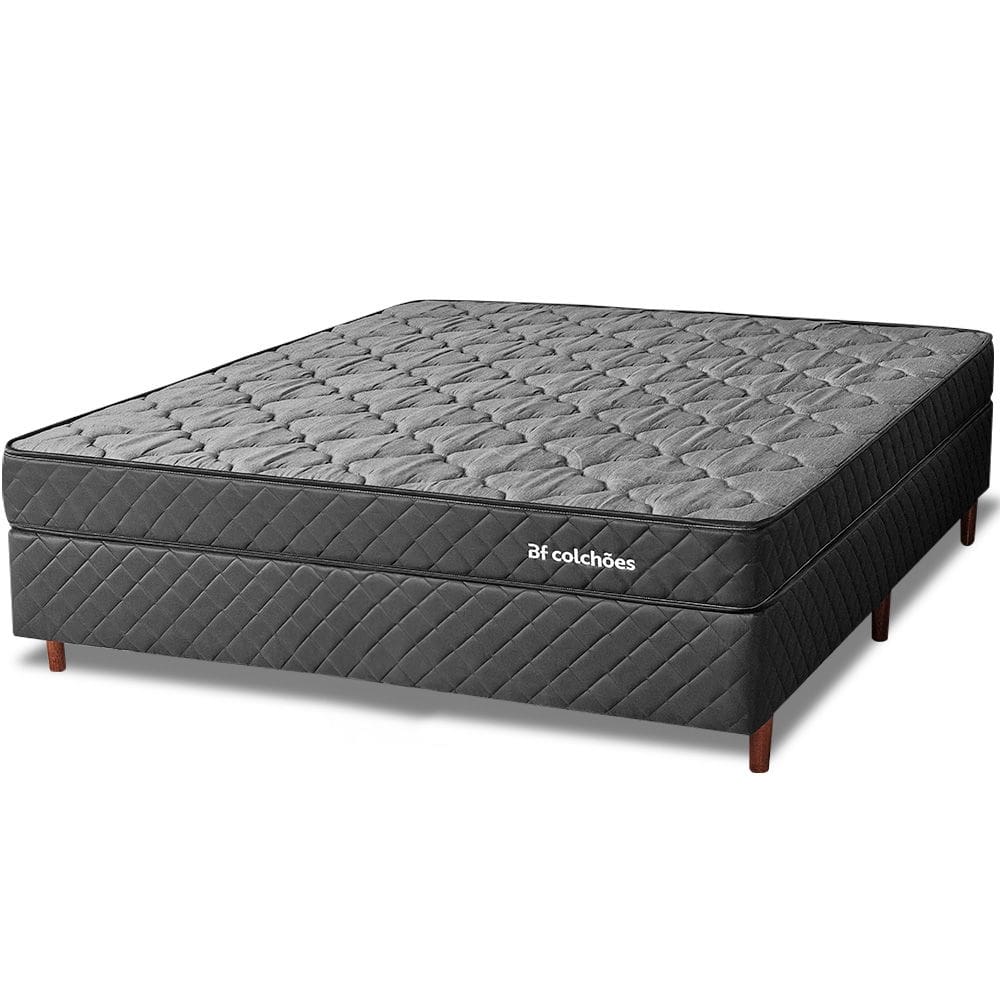 Cama Box Queen Ortopédico Espuma D45 Extra Firme 158x198x51cm BF Colchões