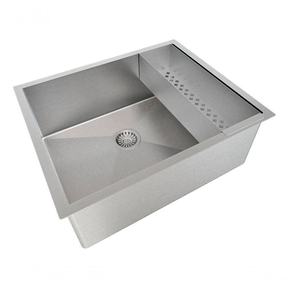 Pia Cuba De Inox C/ Escorredor Para Varanda Gourmet 50X40