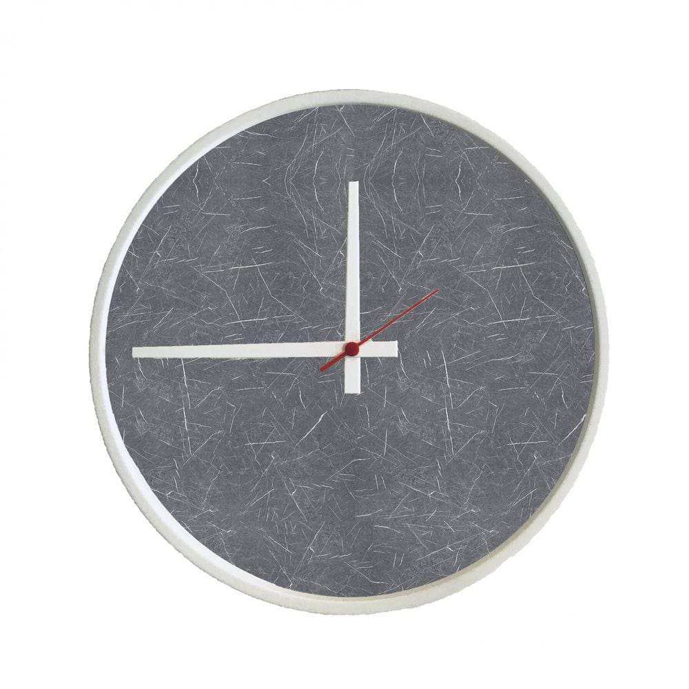 Relogio Decorativo Round Branco/Cinzell Ponteiro Branco 50Cm