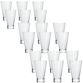 Jogo 18 Copos 400ml para Água Suco Long Drink Ilhabela Nadir Figueiredo Transparente