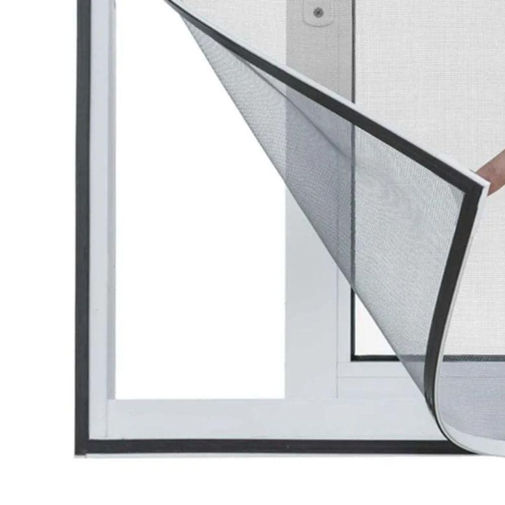 Tela Cortina Mosquiteiro Magnetico Janela Proteçao Kit 2 Uni