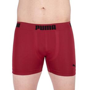 Cueca Boxer Puma Logo Sem Costura Bordô