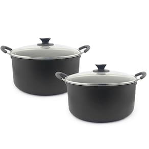 Kit 2 Caçarolas Grande Dona Chefa Anti Aderente 24Cm E 26Cm