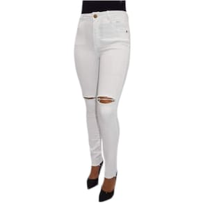 Calça Feminina Cintura Alta com Elastano Modeladora